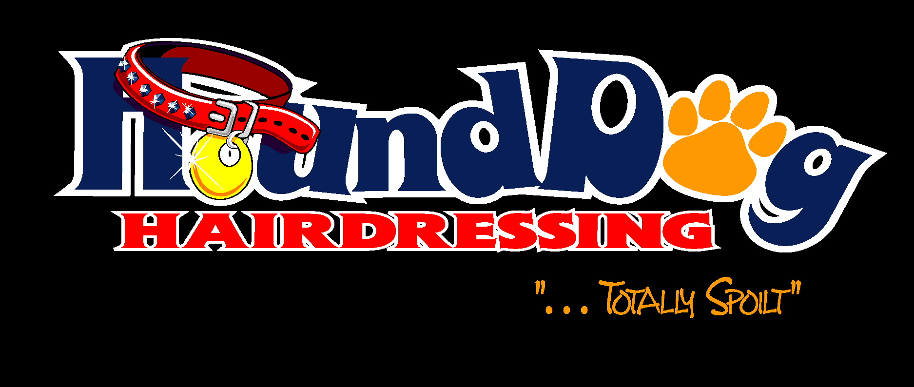 Hound Dog Hairdressing Logo Vector Logo